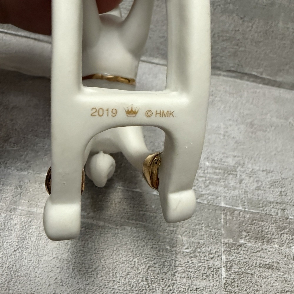 Hallmark Keepsake 2019 Baby's First Christmas Rocking Horse Porcelain Ornament - Picture 4 of 4